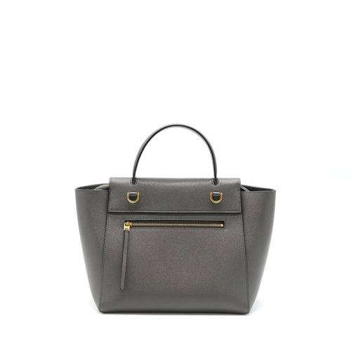 CELINE BELT BAG GRAINED CALFSKIN GREY GHW