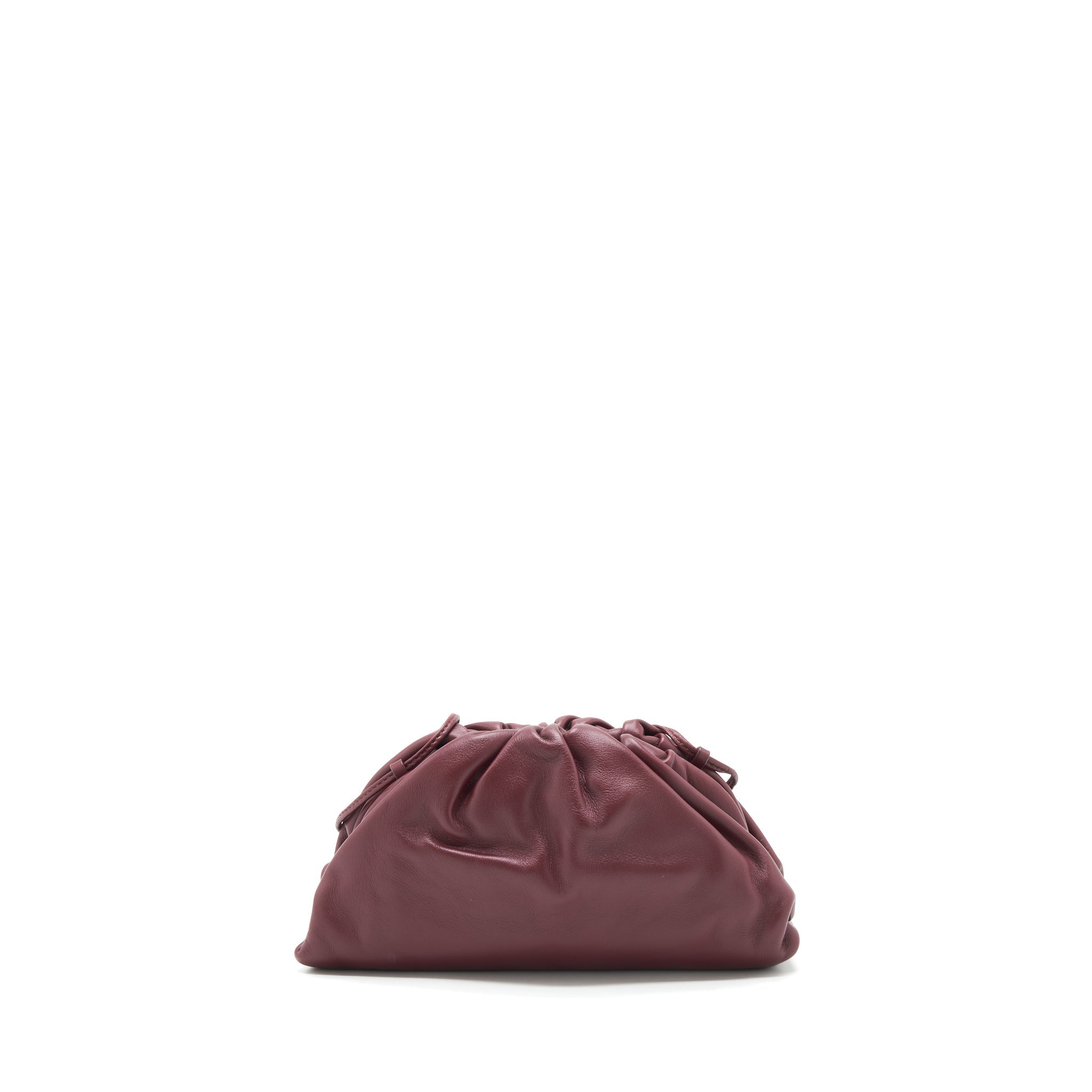 BOTTEGA VENETA THE MINI POUCH DARK RED