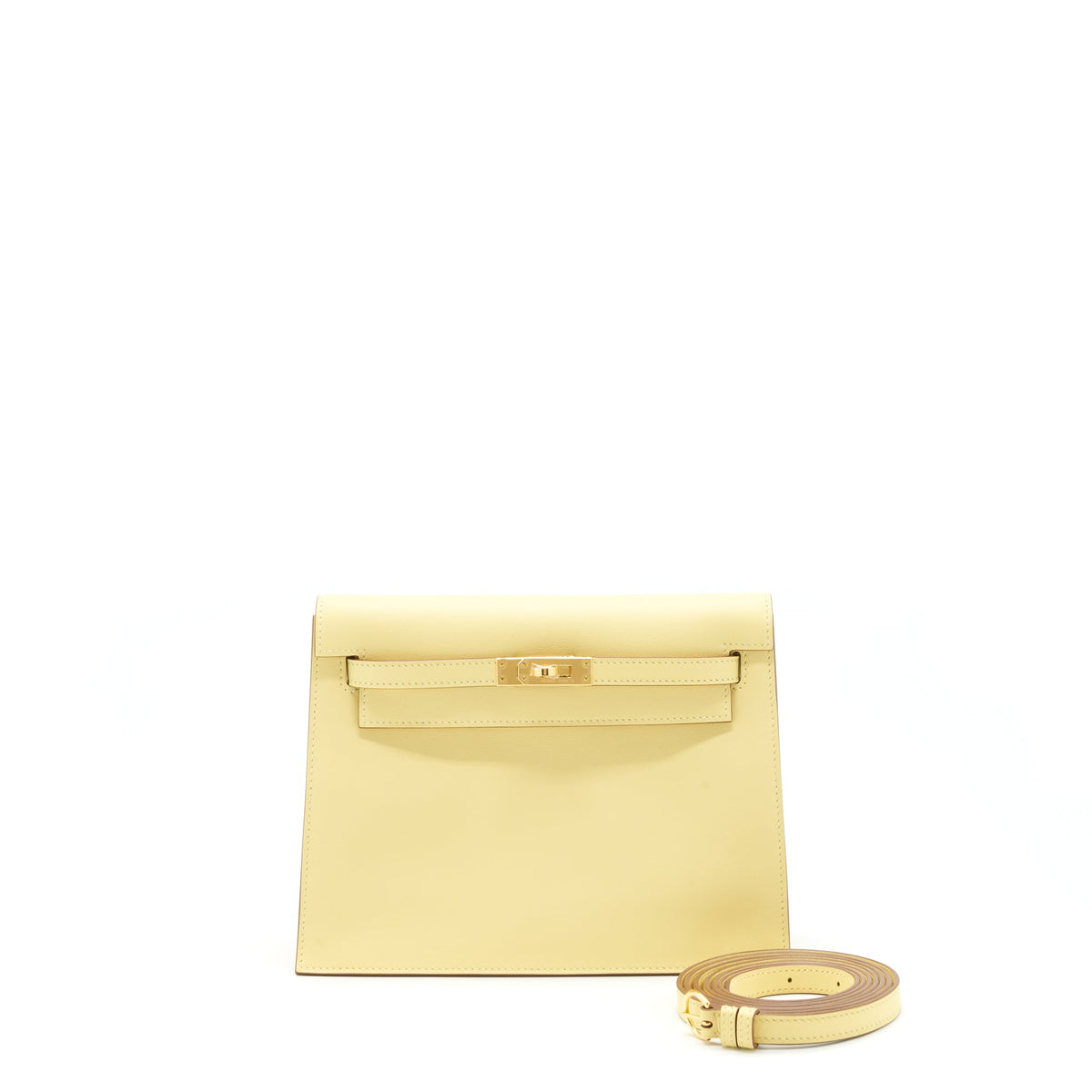 HERMES KELLY DANSE SWIFT 1Z JAUNE POUSSIN GHW