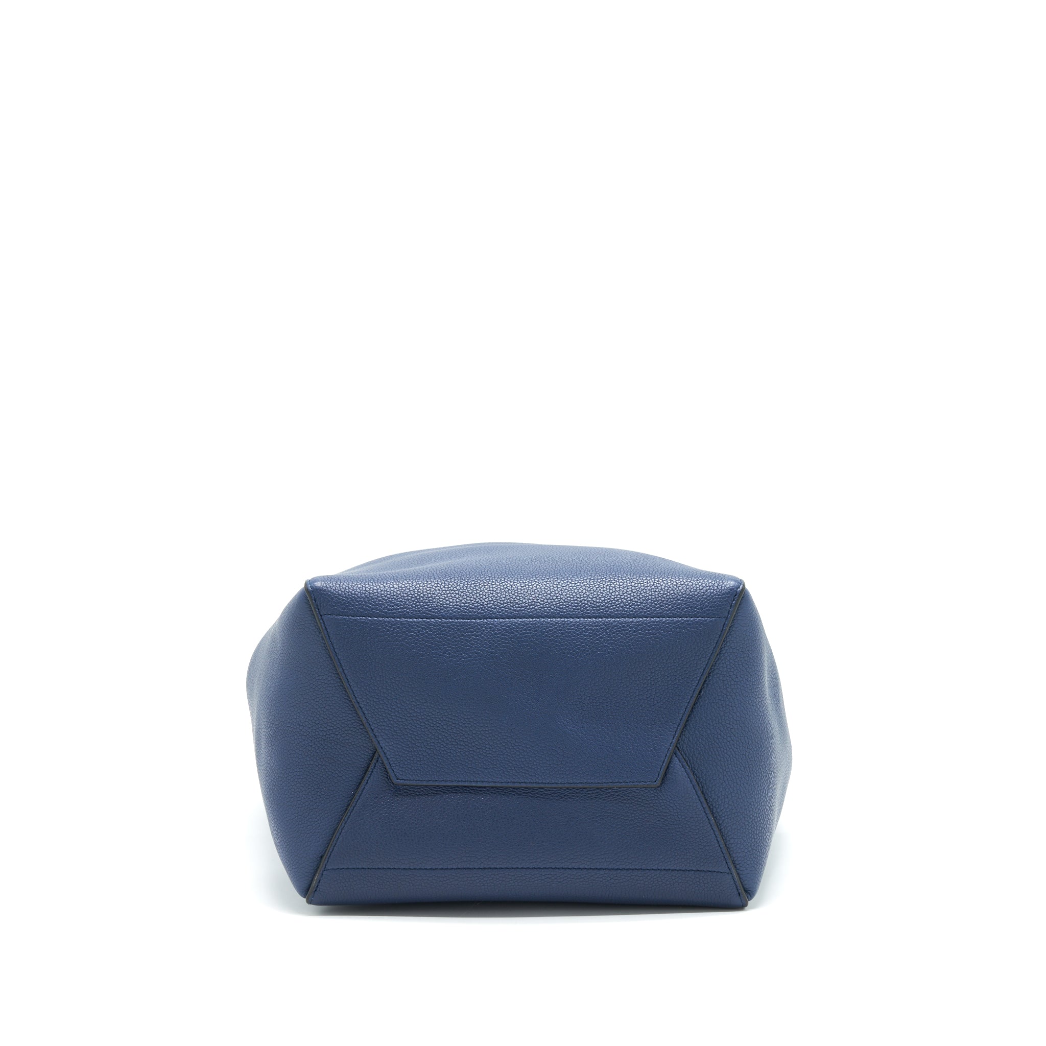 CELINE SANGLE BUCKET BAG NAVY GHW NEW LOGO