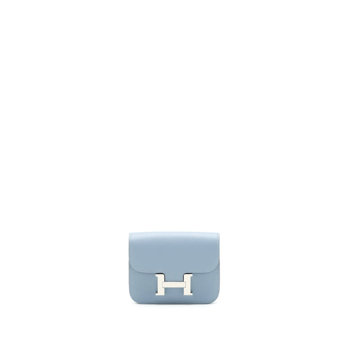 HERMES CONSTANCE SLIM EVERCOLOR J7 BLUE LINE SHW