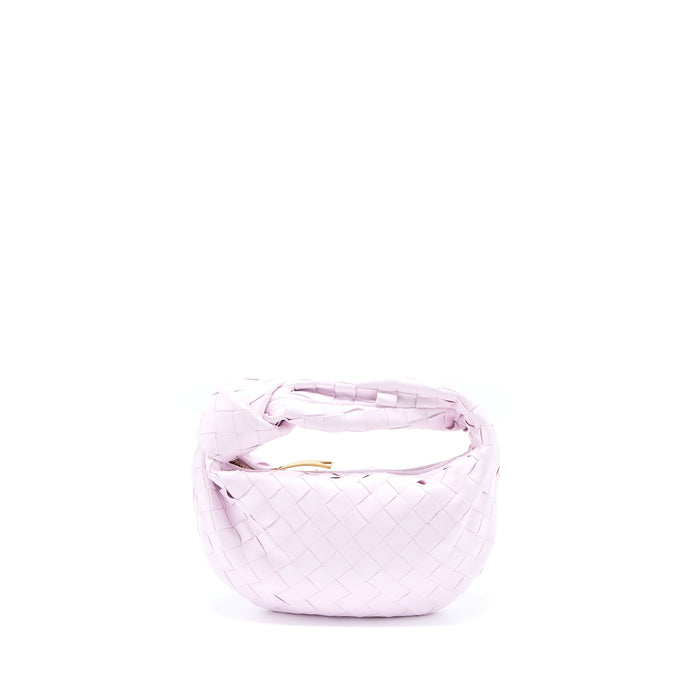 BOTTEGA VENETA MINI JODIE LAMBSKIN PALE PINK GHW