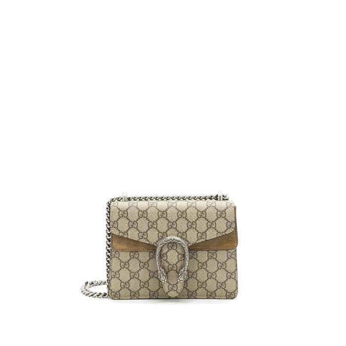 GUCCI DIONYSUS GG SUPREME MINI BAG BEIGE