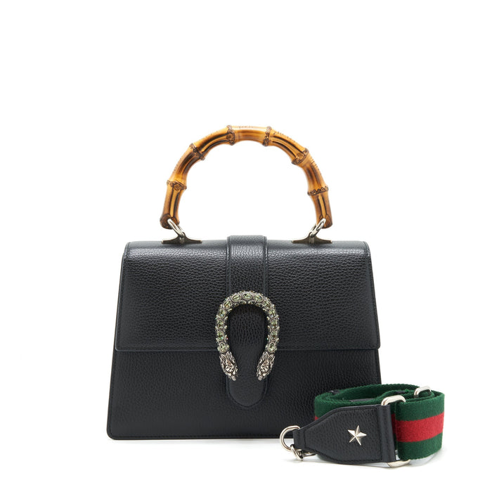 GUCCI BAMBOO 1947 DIONYSUS TOP HANDLE BAG BLACK