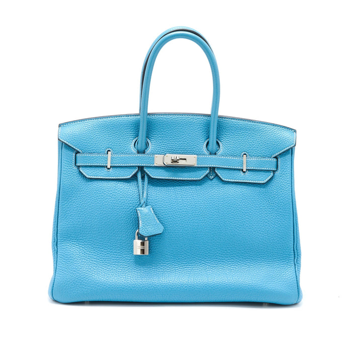 HERMES BIRKIN 35 TOGO BLUE JEANS SHW