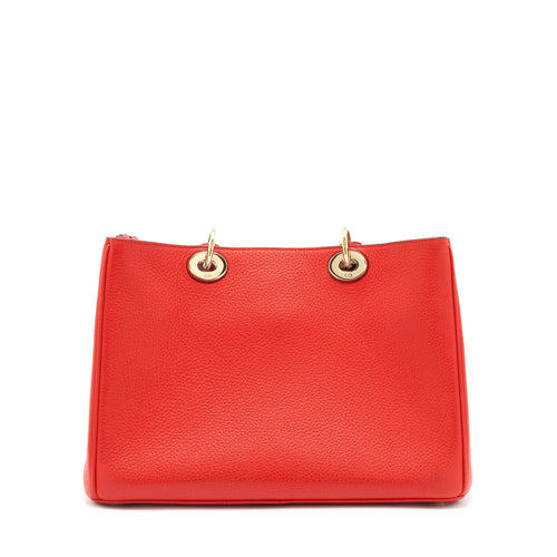 DIOR DIORISSIMO TOTE BAG RED LGHW