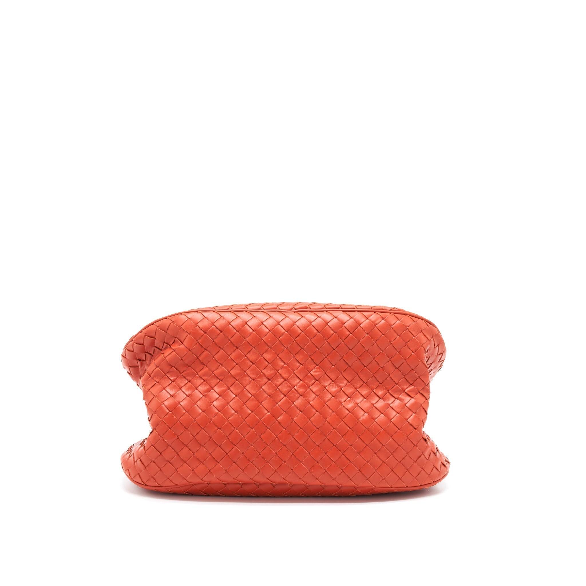 BOTTEGA VENETA TOTE BAG ORANGE RUTHENIUM GOLD HARDWARE