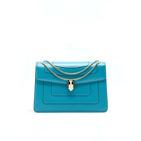 BVLGARI SERPENTI SHOULDER BAG AQUARELLE TOURQUOISE LGHW