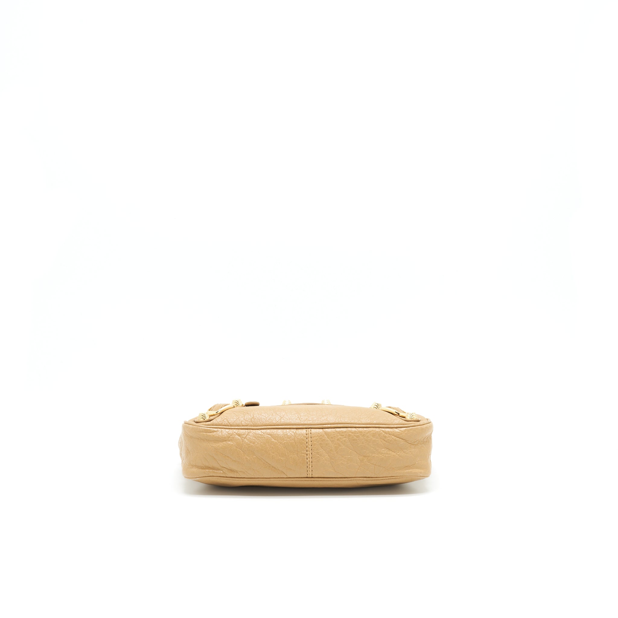 BALENCIAGA GIANT HIP BAG IN BEIGE