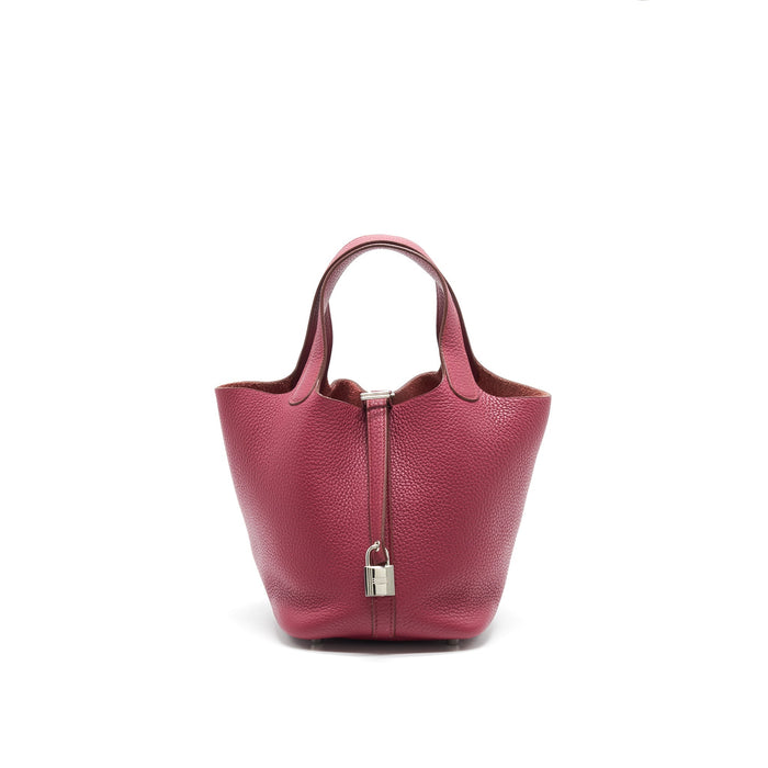 HERMES PICOTIN LOCK 18 DARK RED