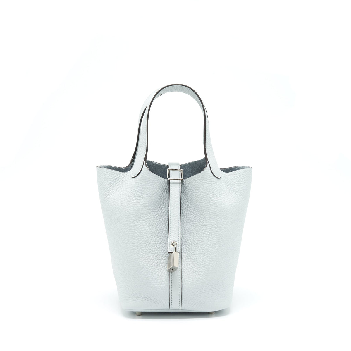 HERMES PICOTIN LOCK 18 BAG CLEMENCE BLEU PALE SHW