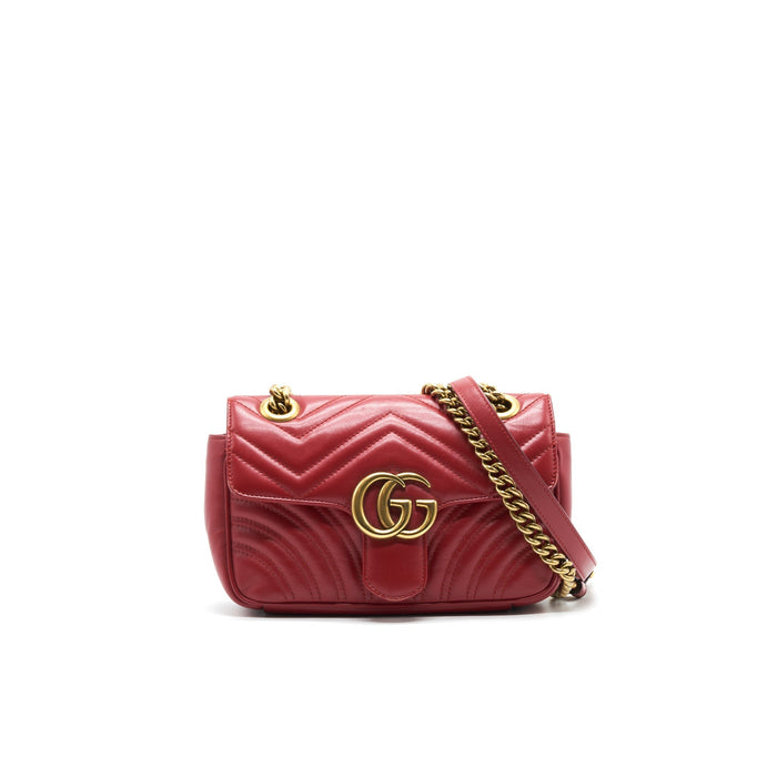 GUCCI GG MINI MARMONT RED