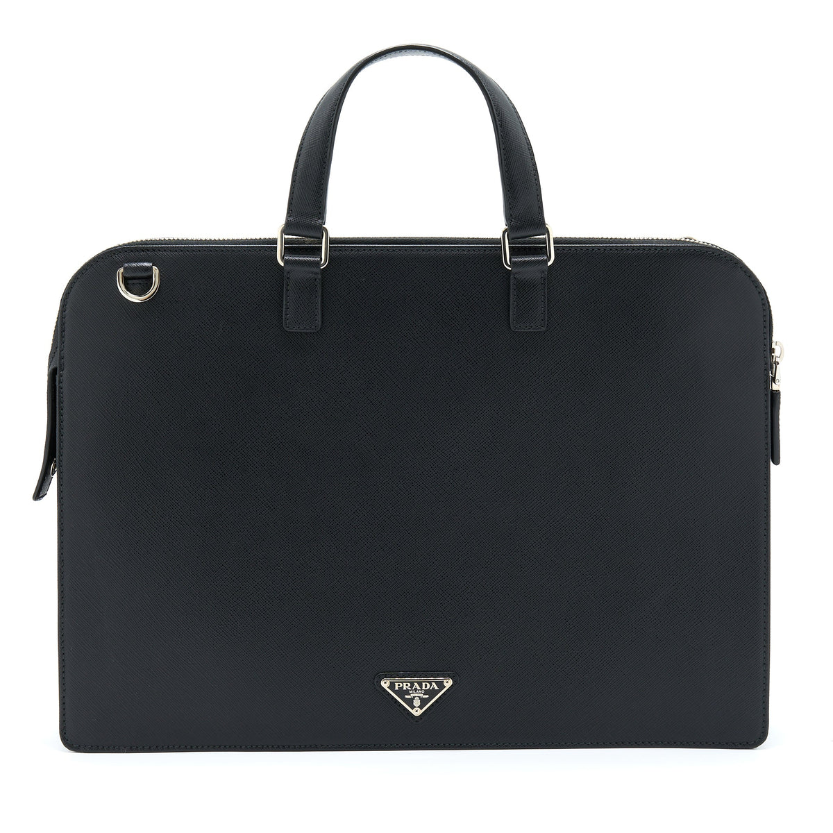 PRADA SAFFIANO BRIEFCASE BLACK SHW