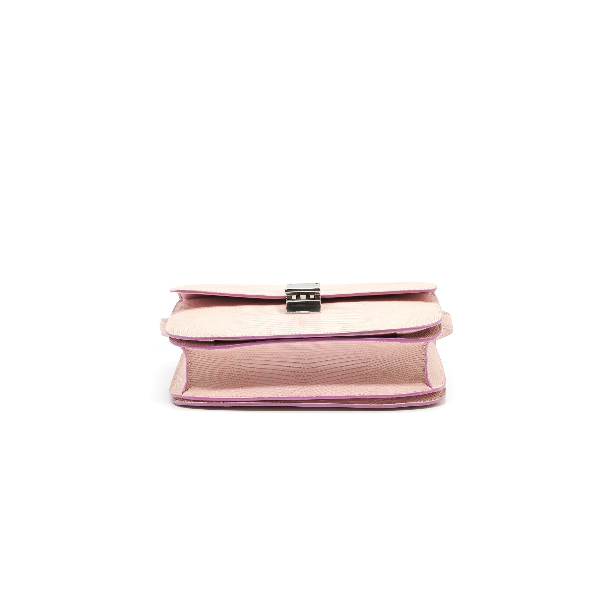 CELINE CLASSIC BAG IN LIZARD LIGHT PINK