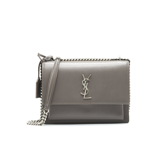 SAINT LAURENT SUNSET BAG GREY SHW