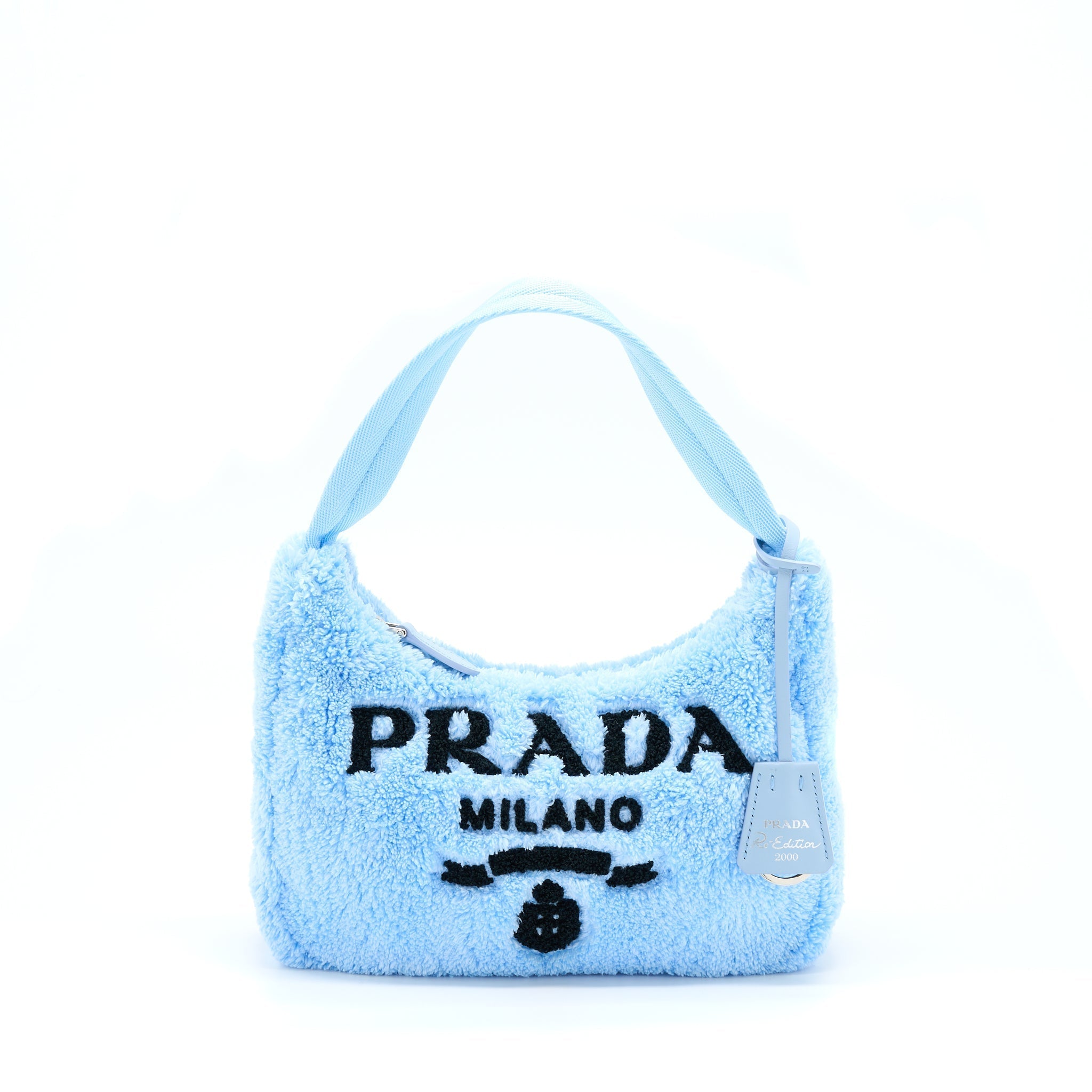 PRADA RENDITION 2000 TERRY MINI BAG BLUE