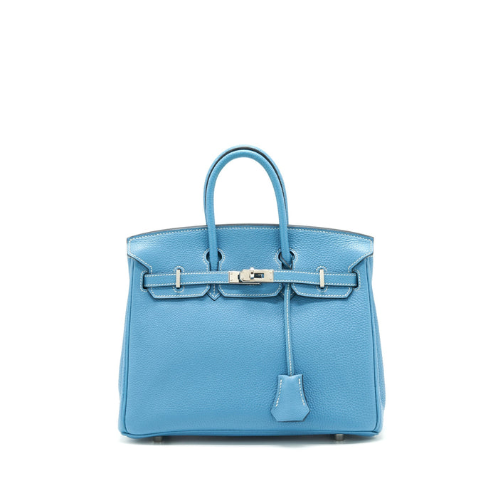 HERMES BIRKIN 25 TOGO BLUE JEANS SHW SQUARE L