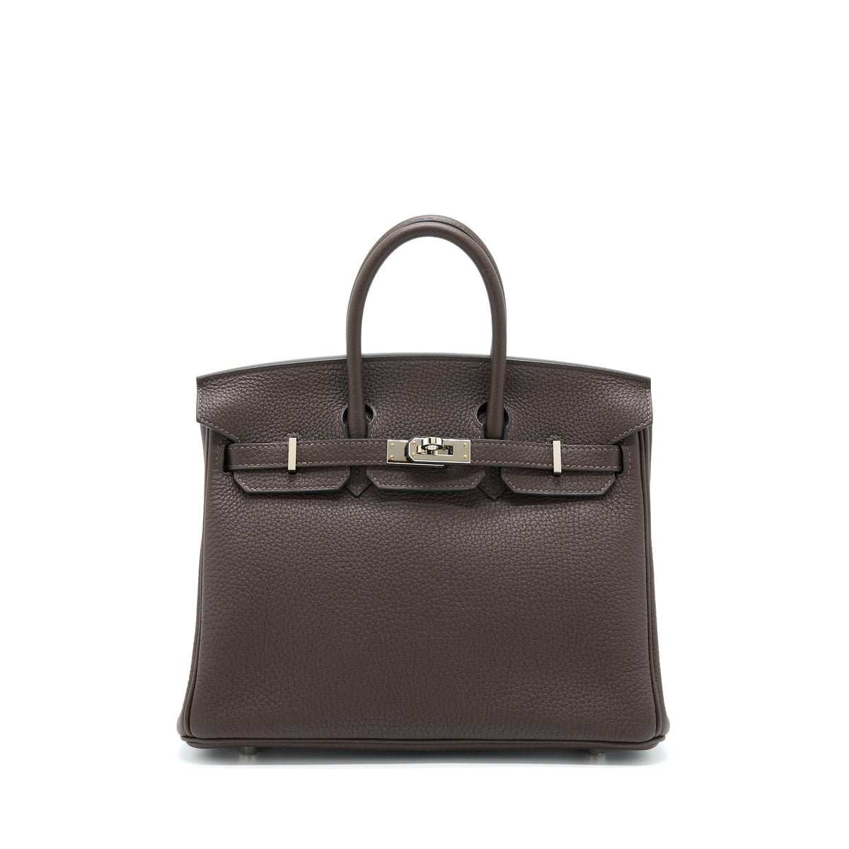 HERMES BIRKIN 25 TOGO EBENE /GOLD SHW