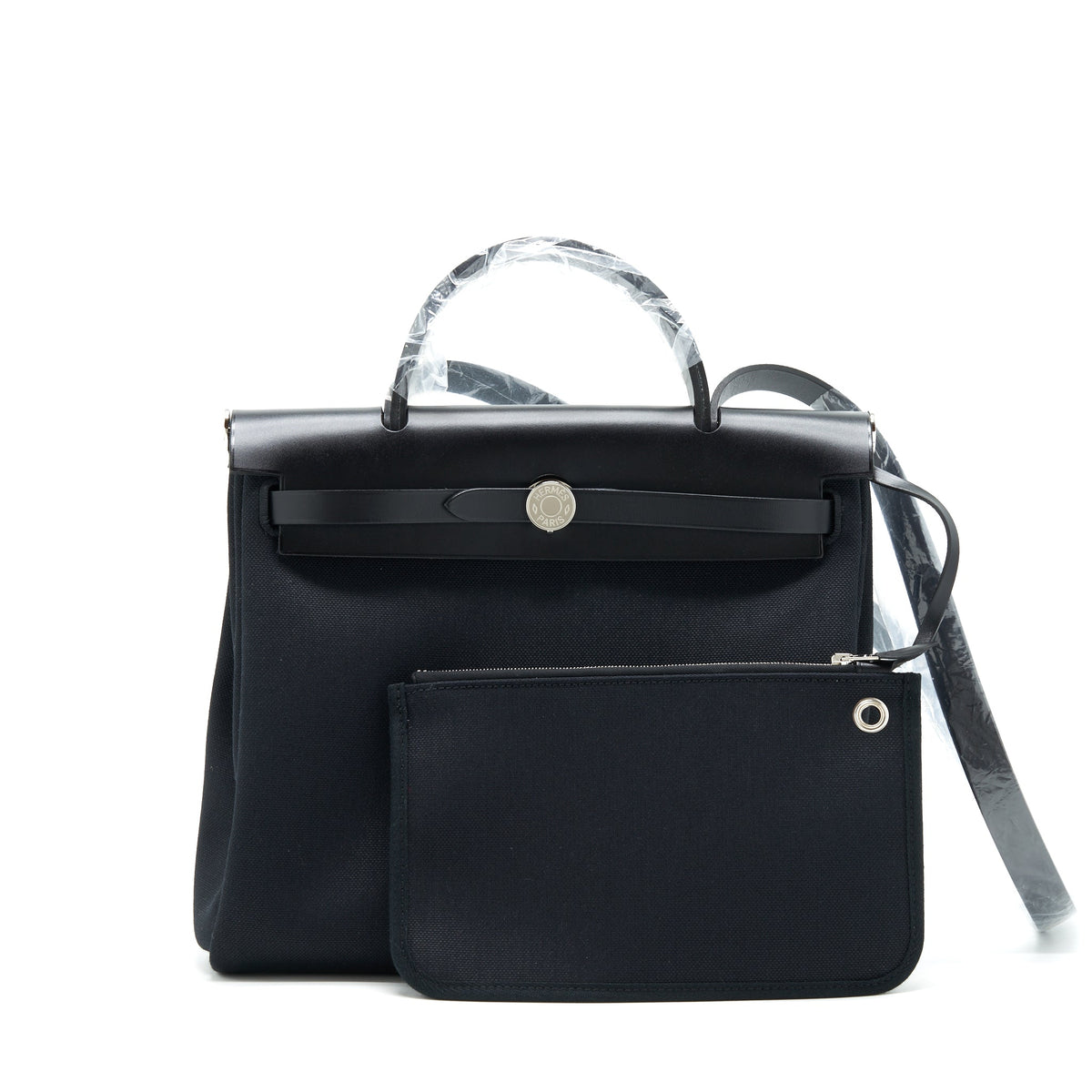 HERMES HERBAG ZIP 31 RETOURNE BAG NOIR