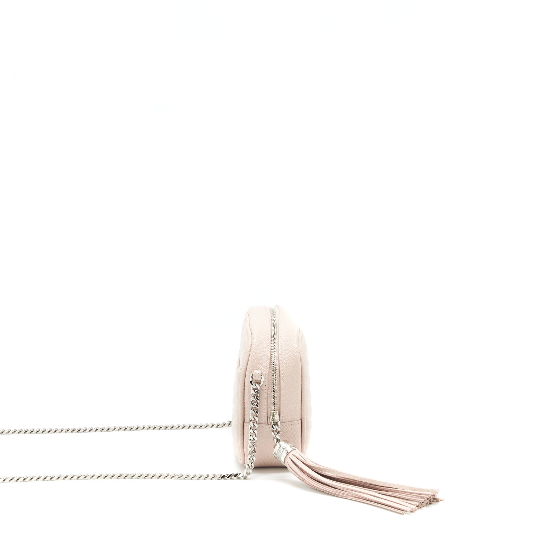 SAINT LAURENT MINI LOU LOU CAMERA BAG LIGHT PINK
