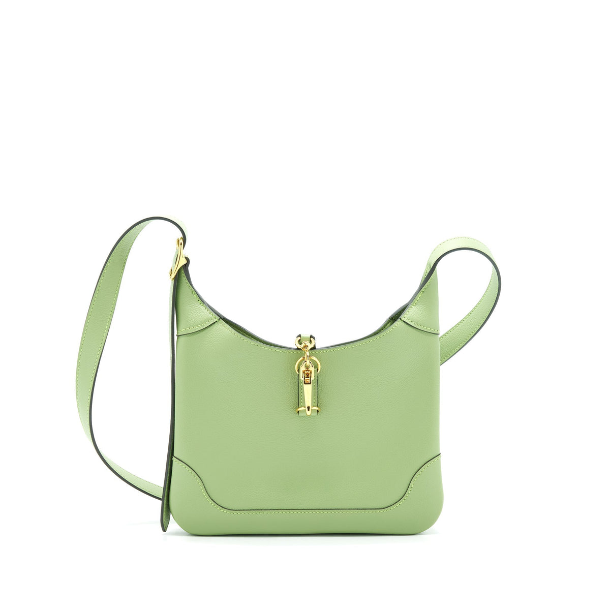 HERMES TRIM DUO 24 BAG VERT CRIQUET GHW