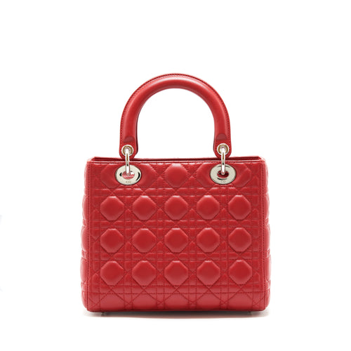 CHRISTIAN DIOR MEDIUM LADY DIOR RED SHW