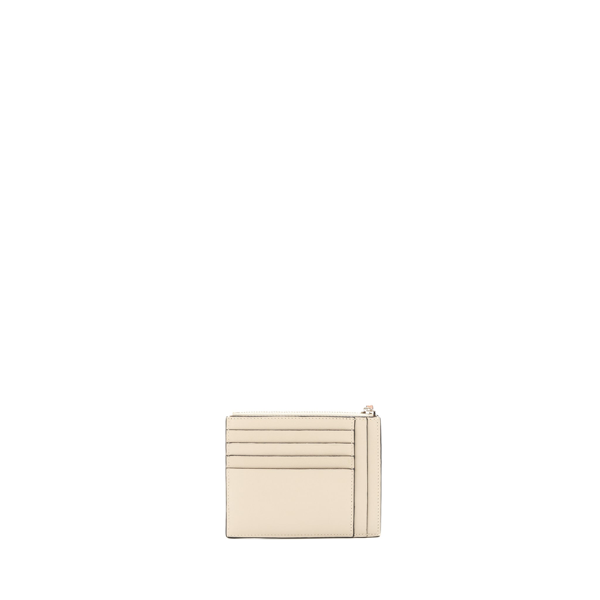 LOEWE BRAND COIN CARDHOLDER CALFSKIN LIGHT OAT/ TAN