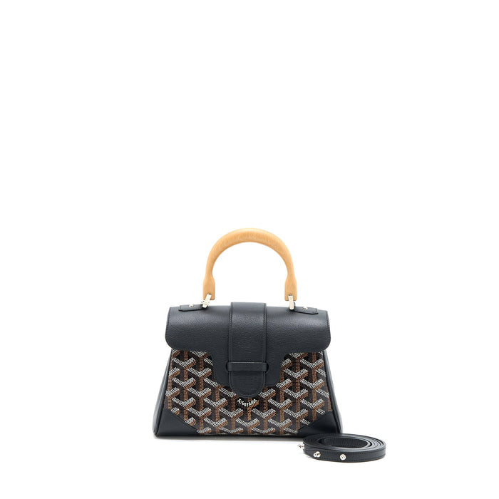 GOYARD SAIGON MINI GOYARDINE CANVAS BLACK/MULTICOLOUR SHW