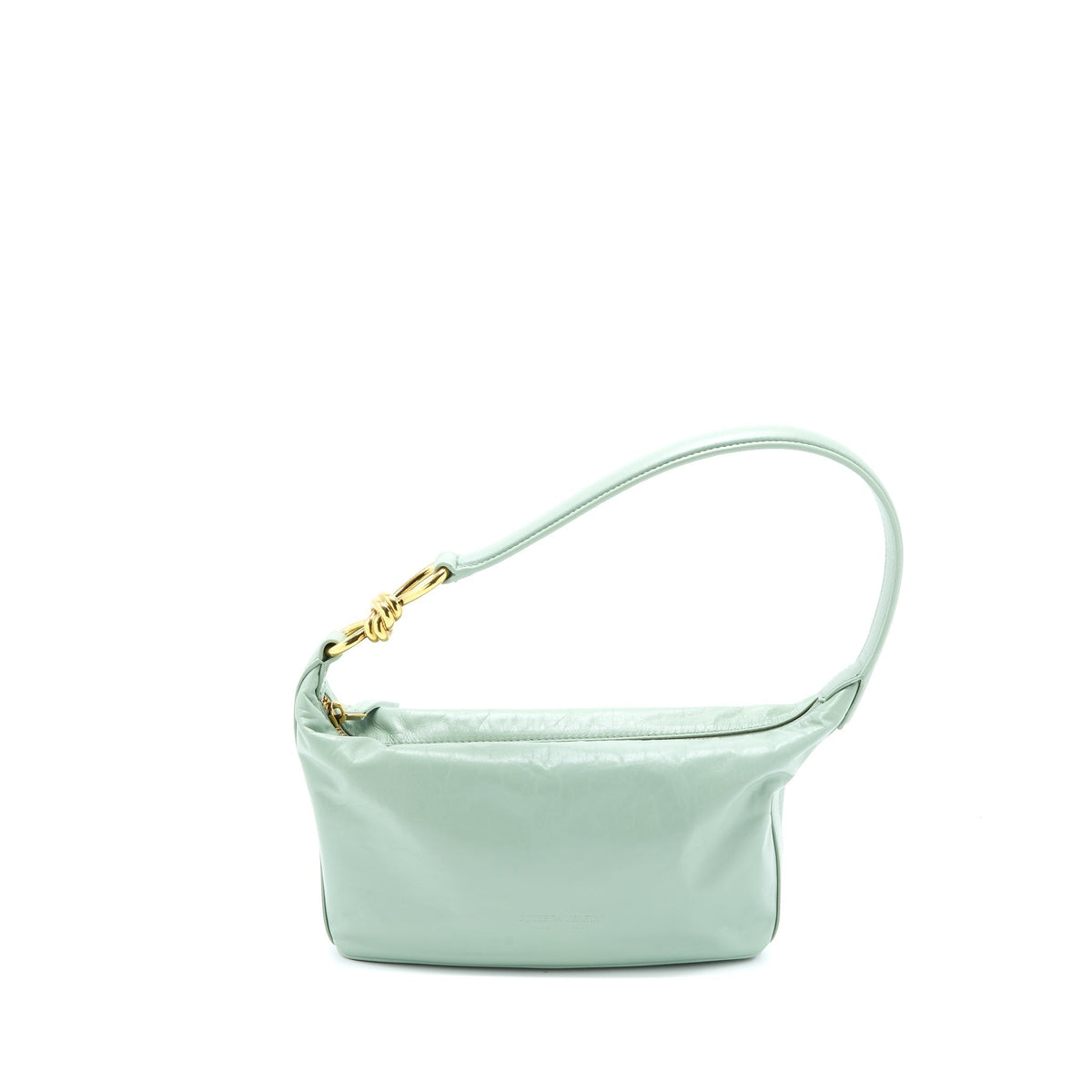 BOTTEGA VENETA HOBO BAG CALFSKIN LIGHT GREEN GHW