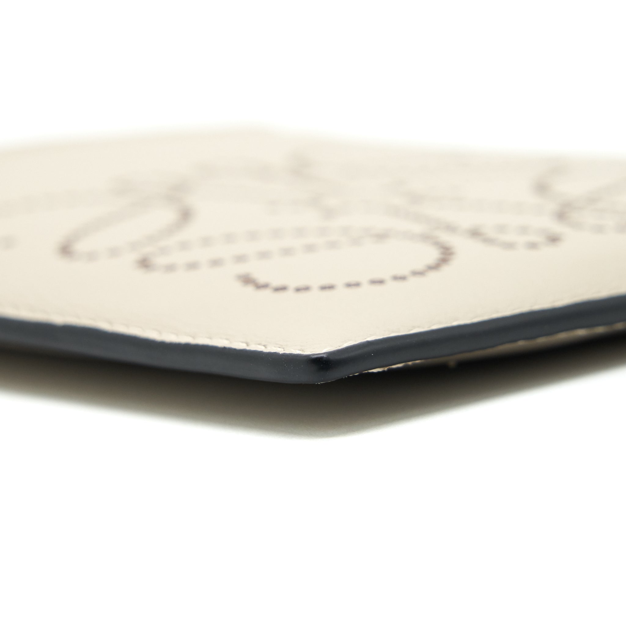 LOEWE BRAND COIN CARDHOLDER CALFSKIN LIGHT OAT/ TAN