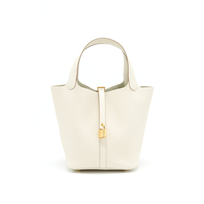 HERMES PICOTIN 22 LOCK BAG 10 CRAIE GHW