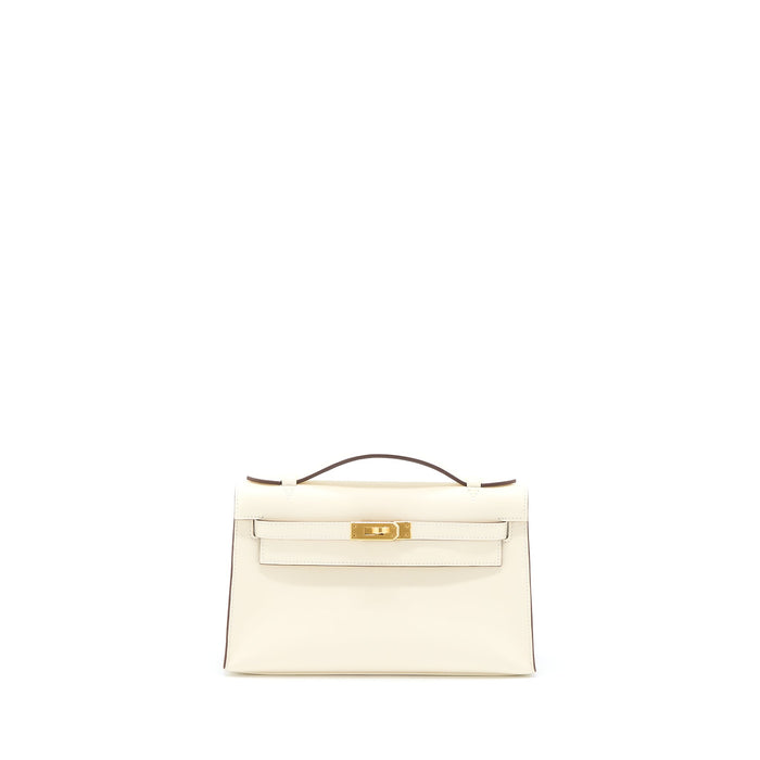 HERMES KELLY POCHETTE SWIFT NATA GHW