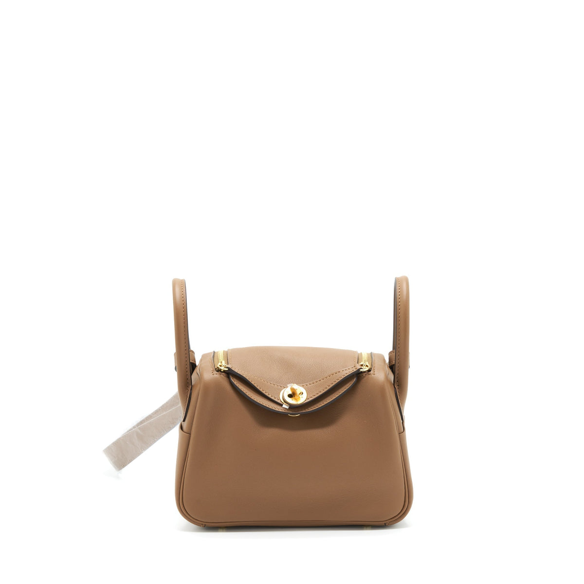 HERMES MINI LINDY SWIFT ALEZAN/BISCUIT