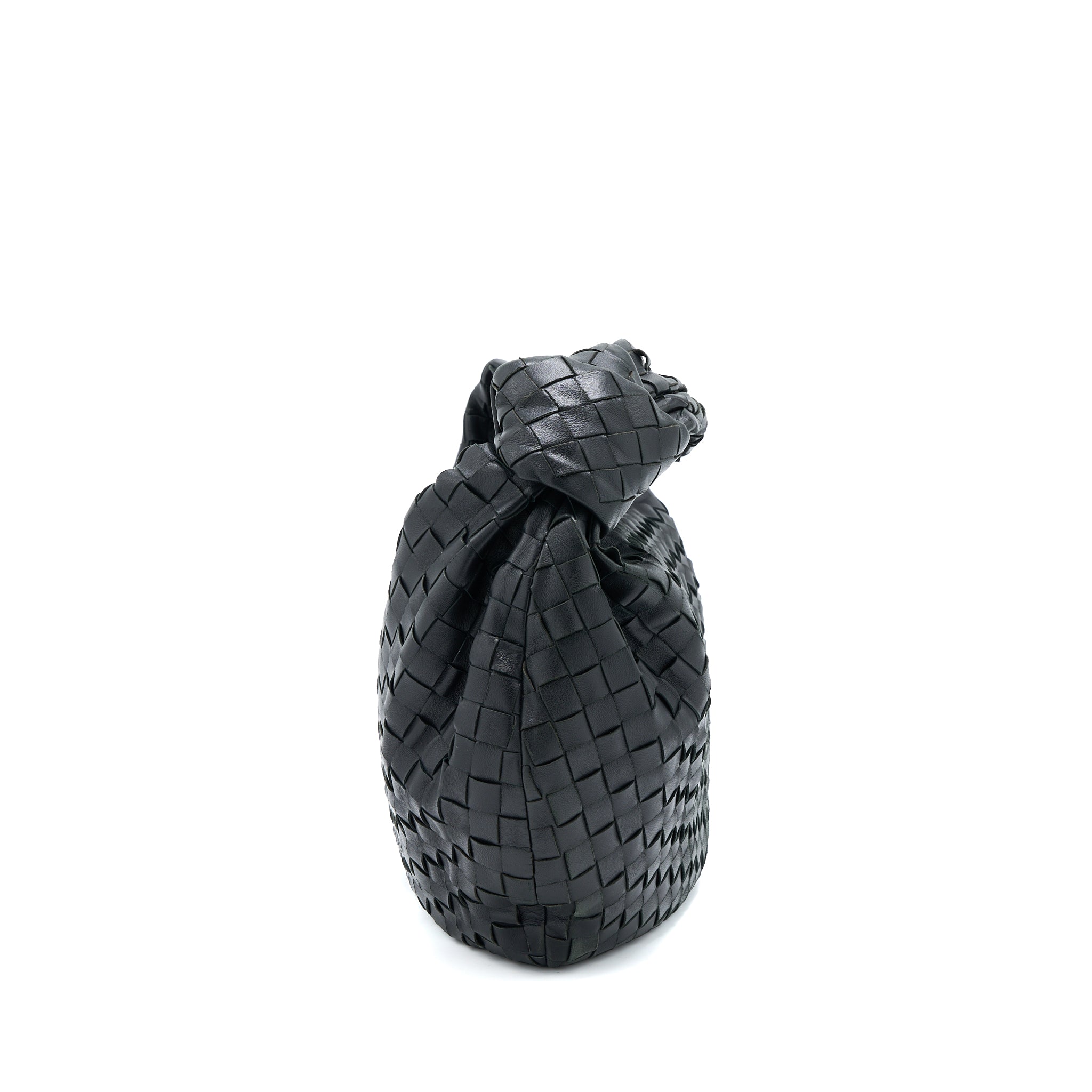 BOTTEGA VENETA JODIE LAMBSKIN BLACK SHW
