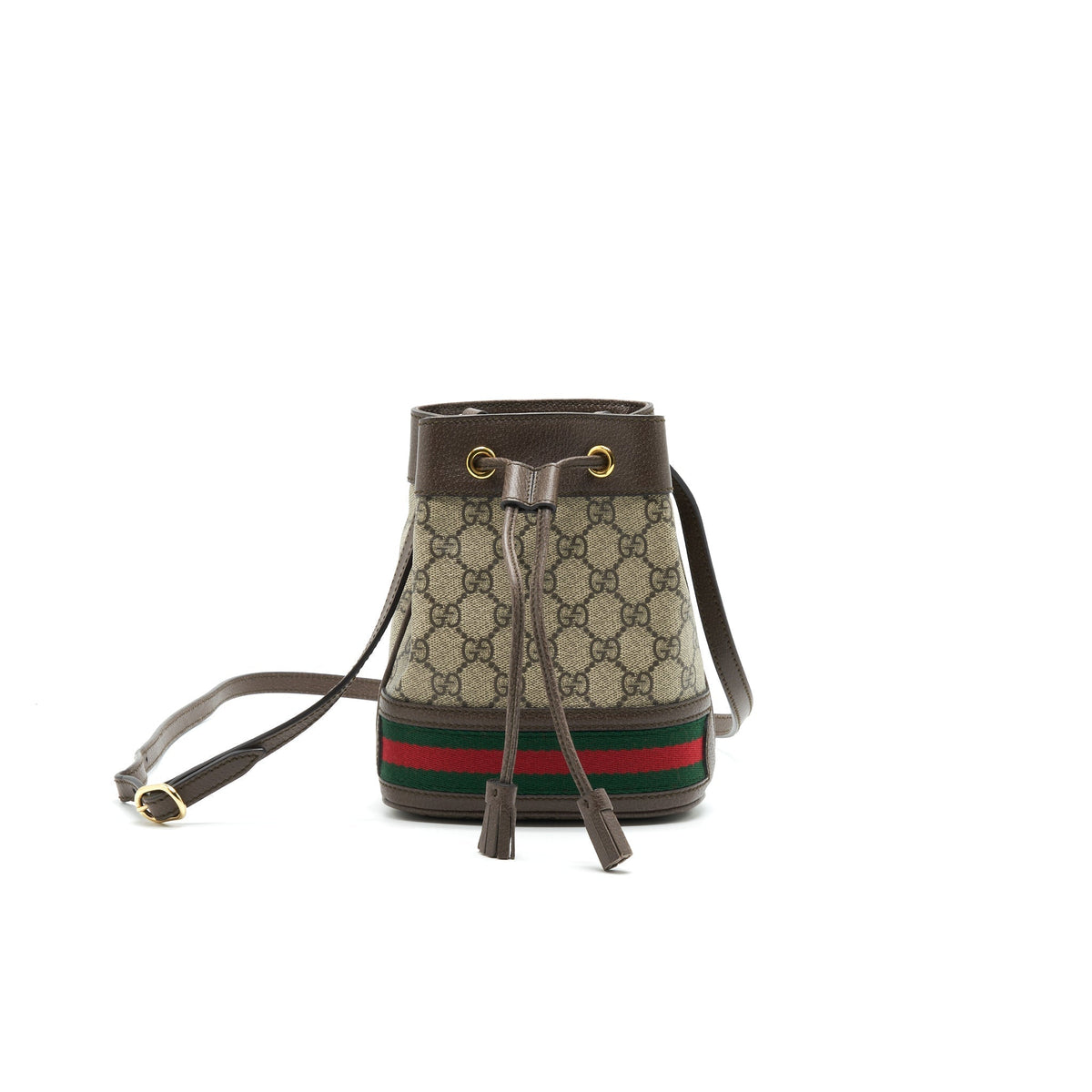 GUCCI MINI OPHIDIA GG SUPREME BUCKET BAG