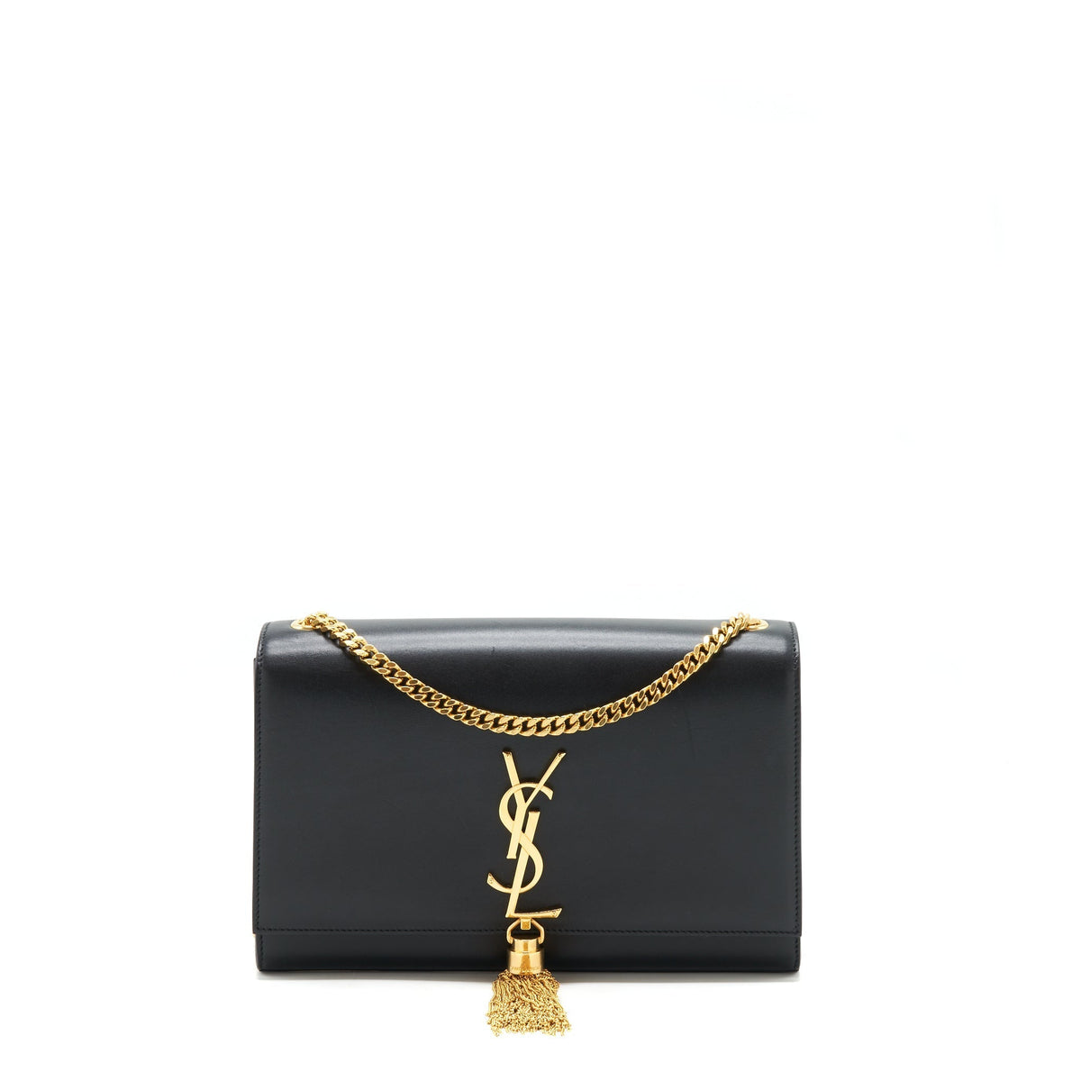 SAINT LAURENT MEDIUM KATE BAG TASSEL BLACK GHW