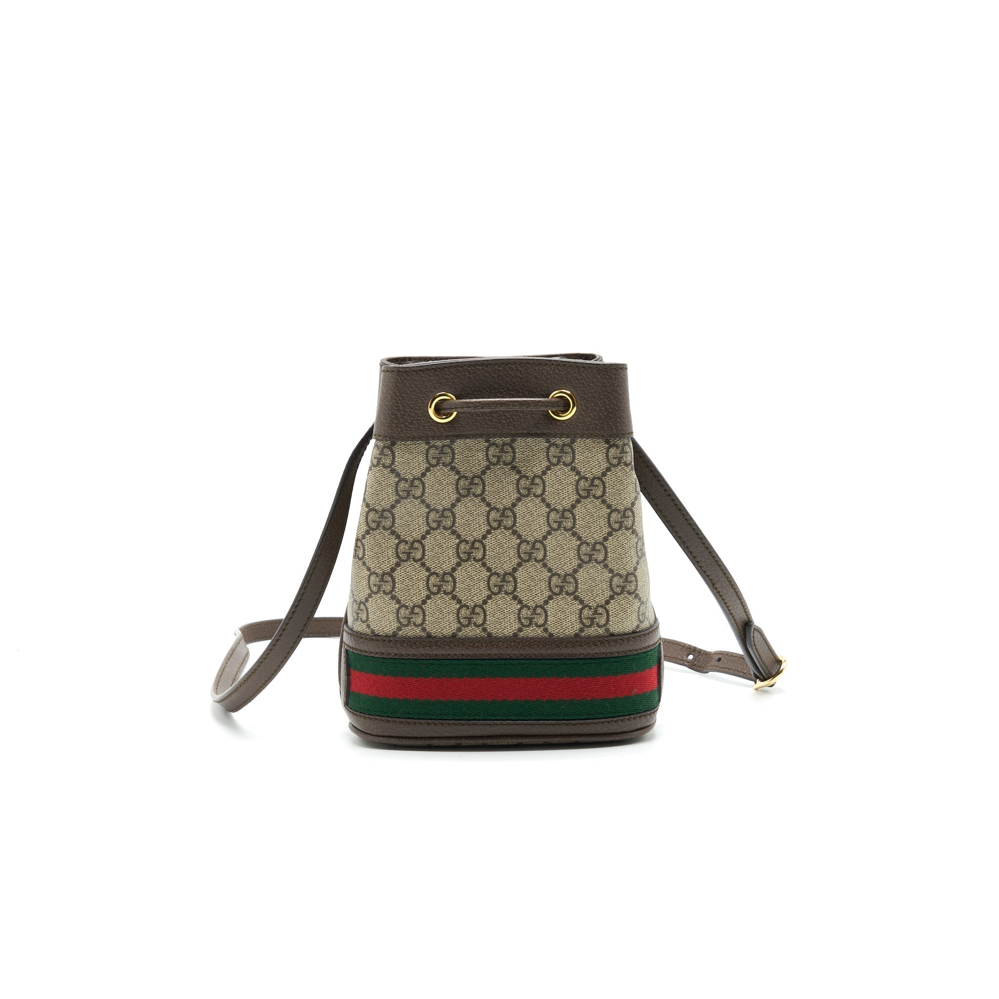 GUCCI MINI OPHIDIA GG SUPREME BUCKET BAG