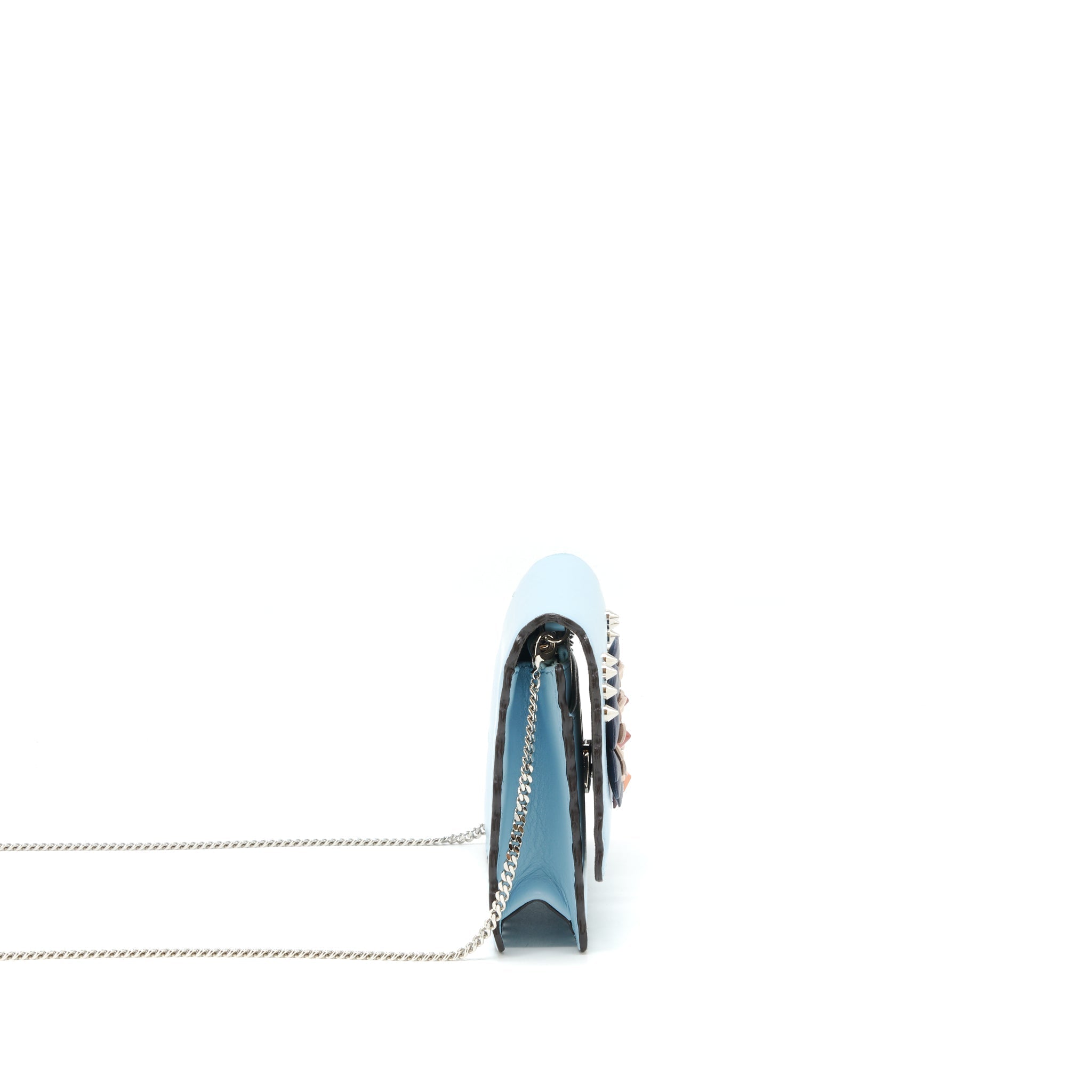 FENDI WALLET ON CHAIN MONSTER BLUE