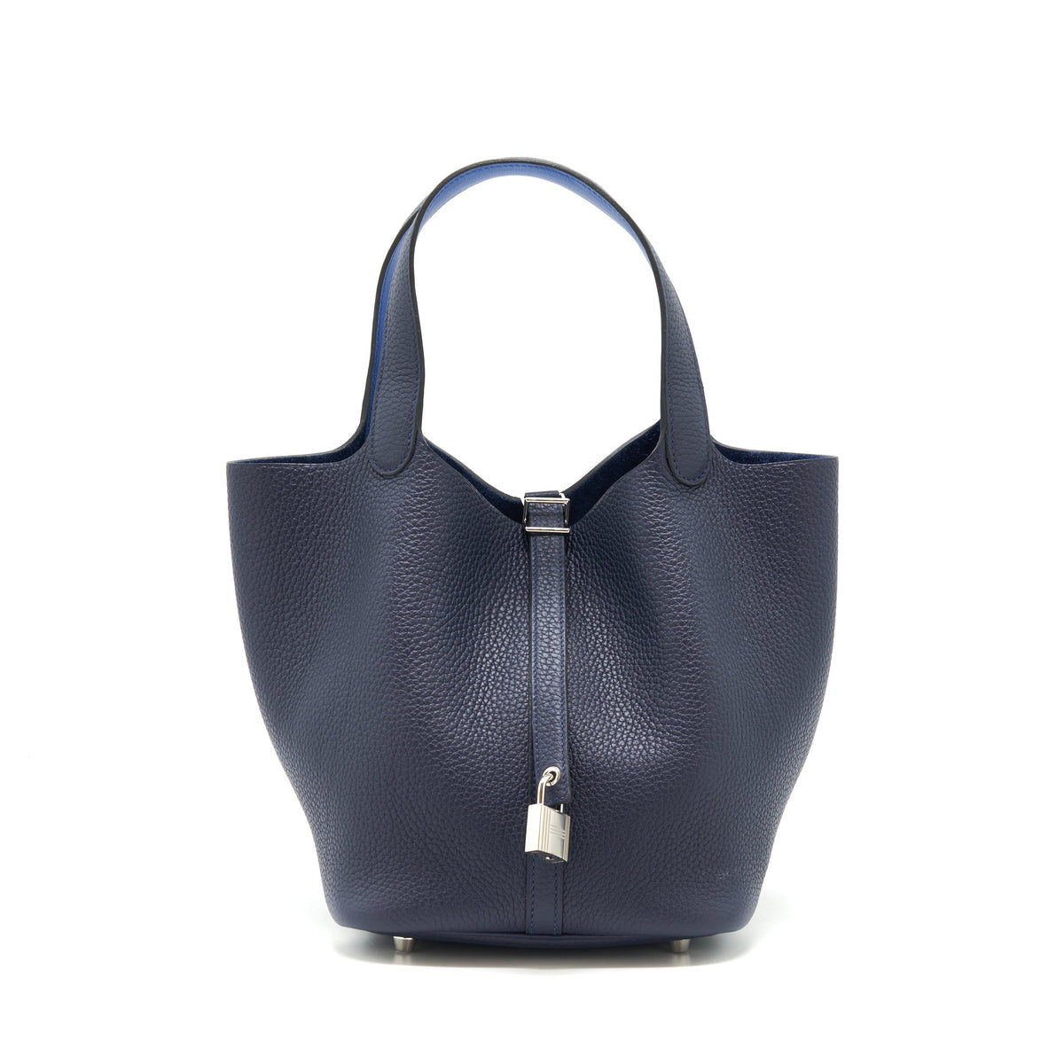HERMES PICOTIN 22 LOCK BAG BLEU NUIT/BLEU FRANCE SHW