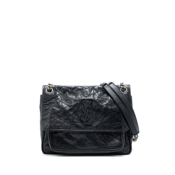 SAINT LAURENT/YSL MEDIUM NIKI BAG CALFSKIN BLACK SHW