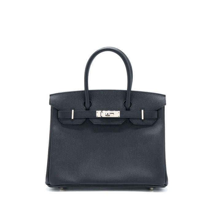 HERMES BIRKIN 30 RETOURNE EPSOM BLACK SHW