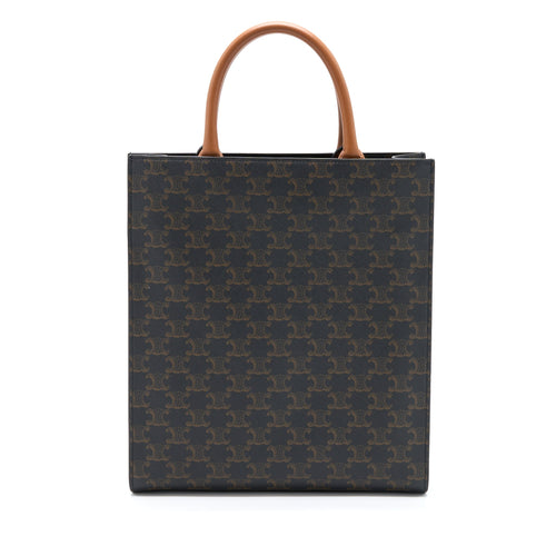 CELINE VERTICAL CABAS TRIOMPHE CANVAS GHW