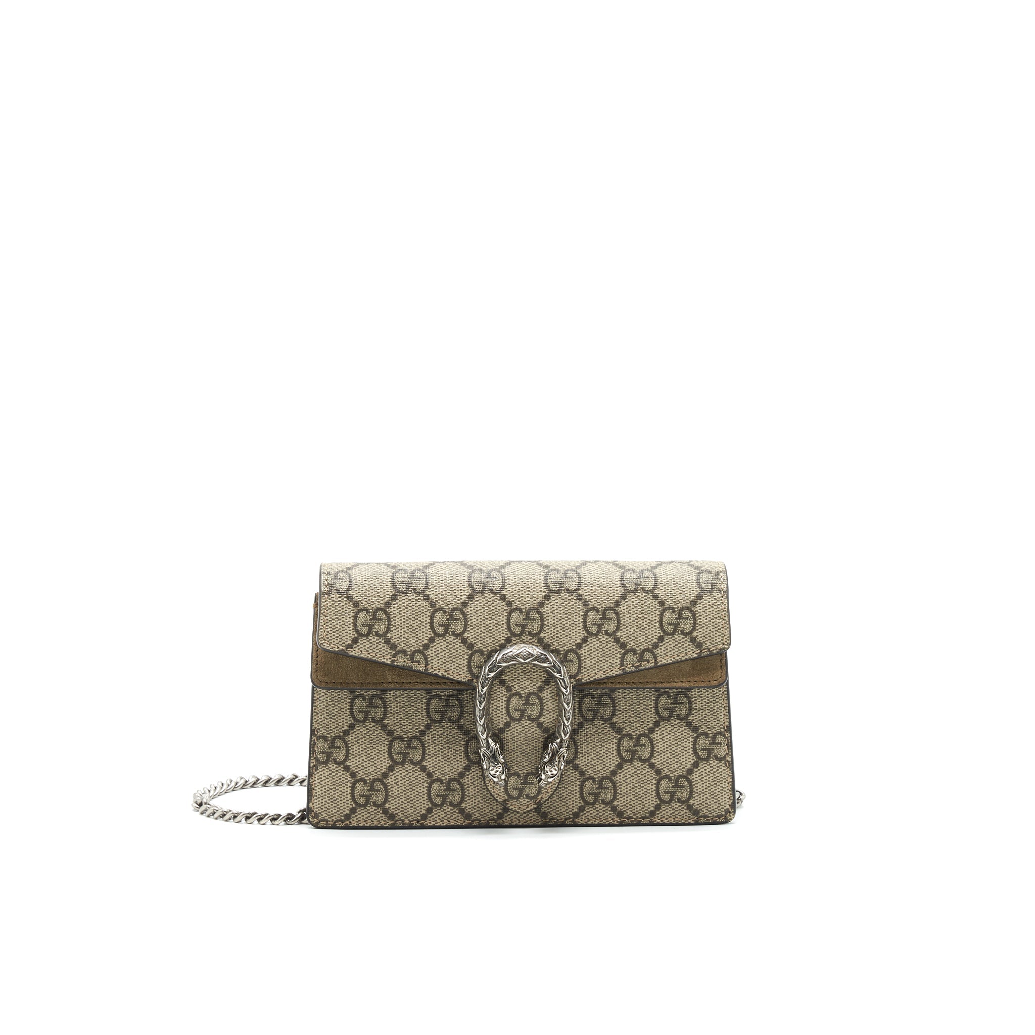 GUCCI DIONYSUS GG SUPREME SUPER MINI CROSSBODY BAG BEIGE
