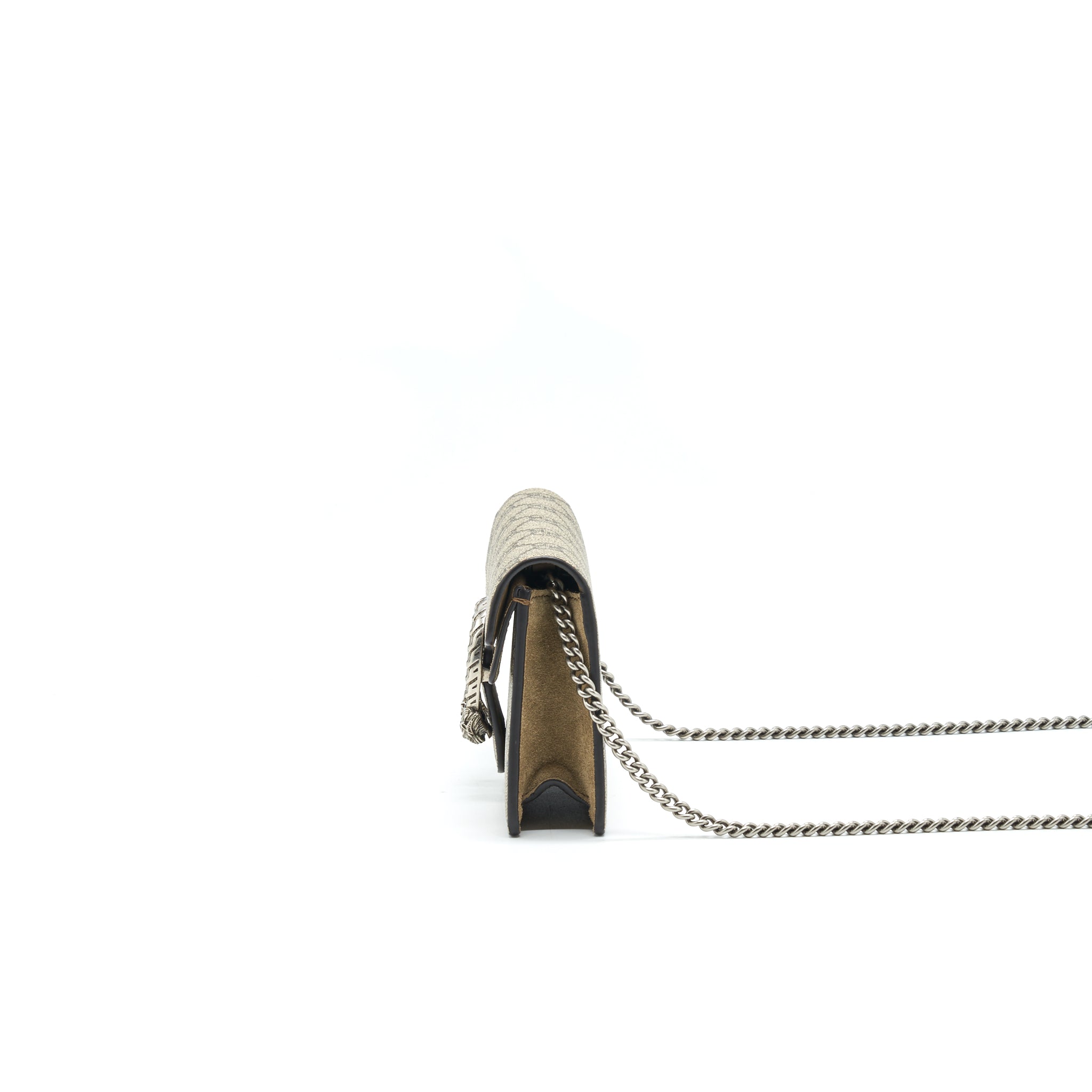 GUCCI DIONYSUS GG SUPREME SUPER MINI CROSSBODY BAG BEIGE