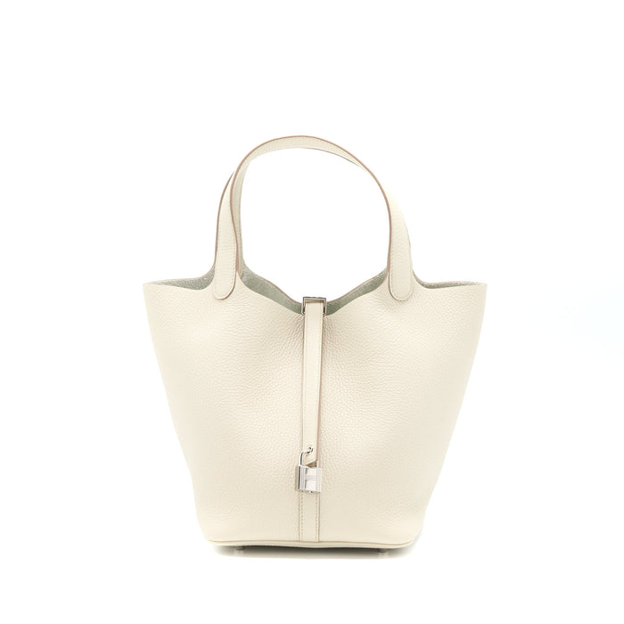 HERMES PICOTIN 22 LOCK BAG CLEMENCE 8L BETON SHW