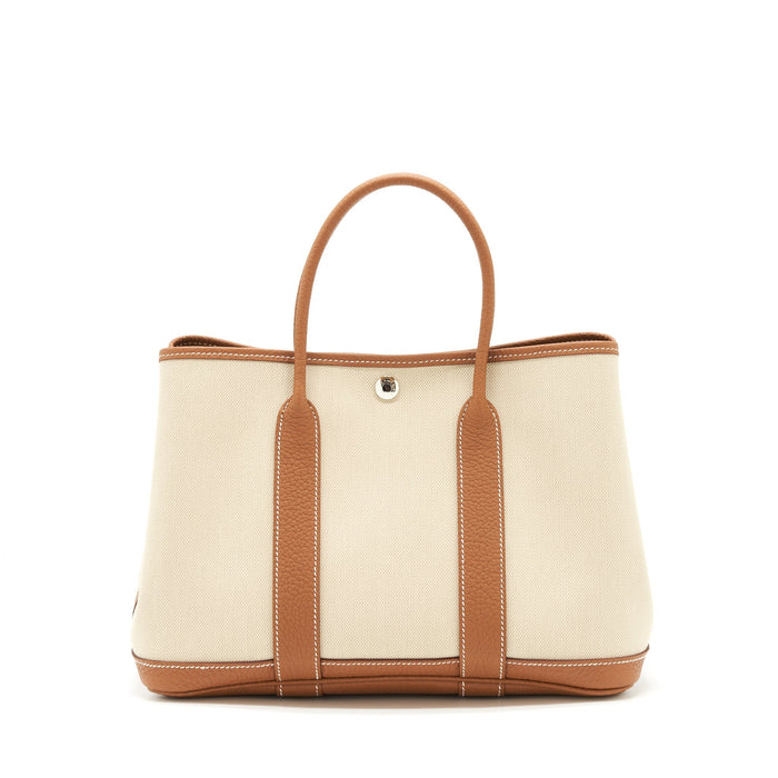 HERMES GARDEN PARTY 30 CANVAS GOLD SHW