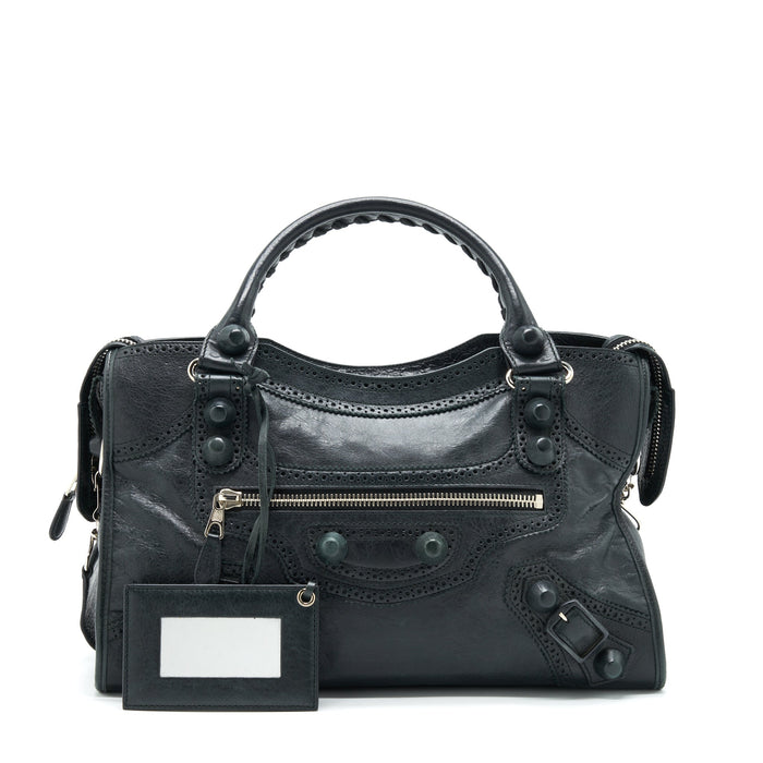 BALENCIAGA GIANT CITY BAG BLACK SHW