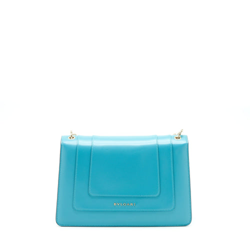 BVLGARI SERPENTI FOREVER SHOULDER BAG CALFSKIN BLUE SHW