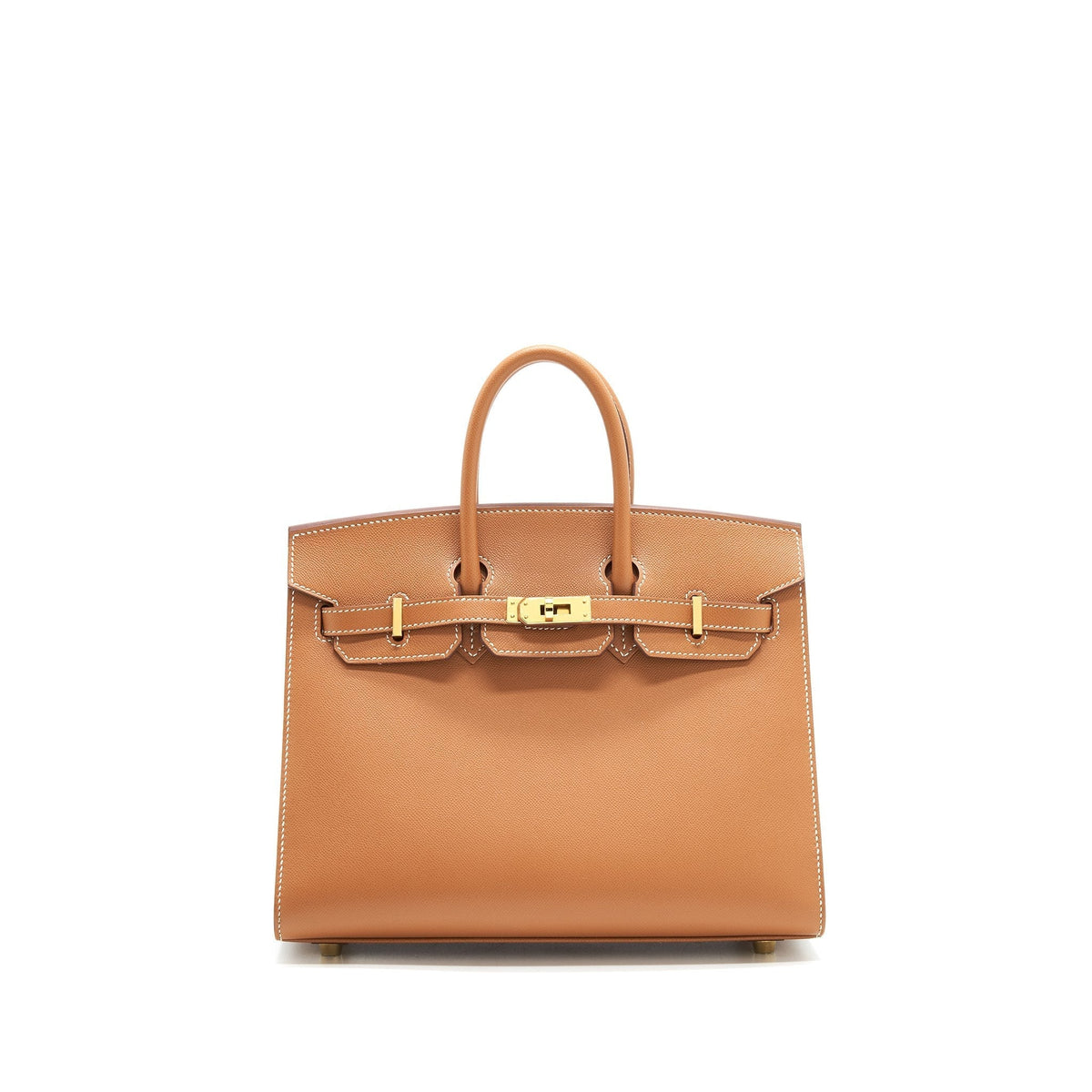 HERMES BIRKIN 25 SELLIER MADAME GOLD GHW