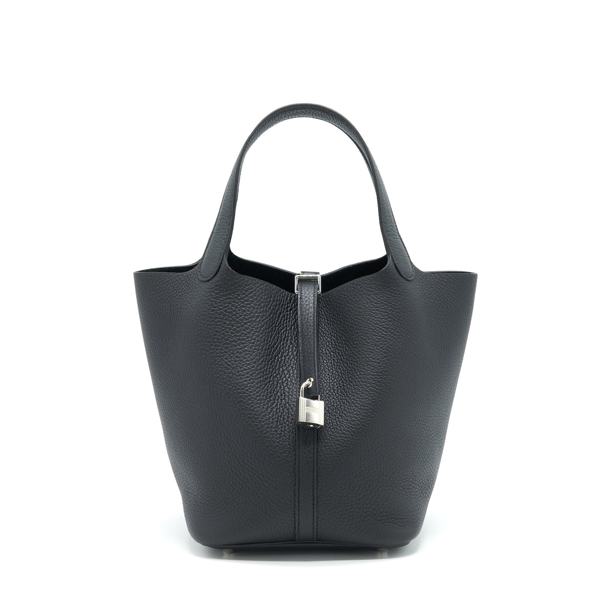 HERMES PICOTIN 22 LOCK BAG BLACK SHW